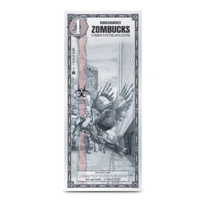 Billete de plata Zombucks World Kookaburied 2027 1/1000 onza plata .999 *(NUEVO)* - Imagen 1 de 2