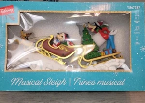 Disney Weihnachtsfeiertage Musikschlitten Mickey Minnie Goofy Pluto NEU - Bild 1 von 4