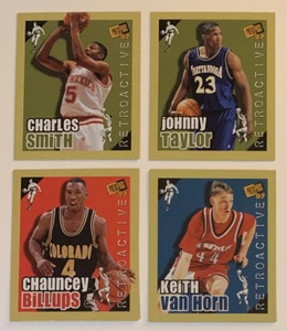 1997 Press Pass Retroactive Mini Insert (4) Card Lot Van Horn Billups Smith - Picture 1 of 2