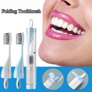 Cepillo de dientes plegable portátil herramienta creativa de viaje para limpieza de dientes puede contener cuidado bucal - Imagen 1 de 16