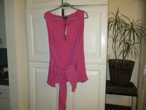 Melissa Paige Woman 2x plus tunic nwt new sleeveless top shirt $68 pink - Picture 1 of 4