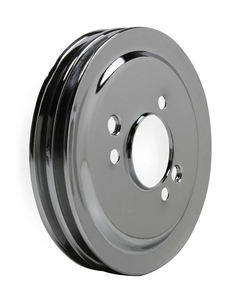 Polia de ranhura dupla Mr.Gasket 8824MRG virabrequim de aço cromado ^ - Imagem 1 de 1