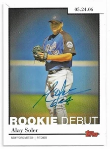 ALAY SOLER Autographed Signed 2006 Topps Update card #RD-28 New York Mets COA - Picture 1 of 1