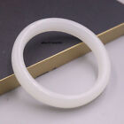 Elegantes weißes Jadebad für Damen 60 mm Innendurchmesser 12 mm Breite