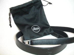 Leica Black Leather Neck Shoulder Camera Strap w. pouch for Q Q2 Q3 X1 X2 XE - Picture 1 of 6