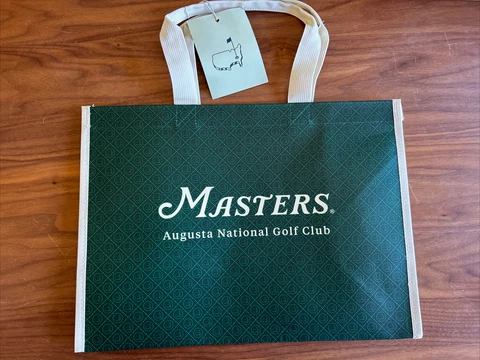Masters Golf Berckmans Place Augusta National Creme Green Tote Bag Tiger Woods Cover