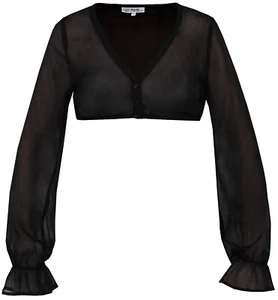 MarJo Dirndlbluse Arnstein schwarz langarm V-Ausschnitt Damen Gr. 34 36 38 40 - Bild 1 von 2