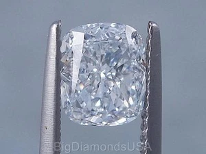 1.50 CARATS CUSHION CUT CERTIFIED LAB GROWN DIAMOND D VS2 $4,990 - Picture 1 of 1