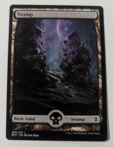 Swamp, Battle for Zendikar 263/274, Full Art Land, Magic The Gathering, MTG - Picture 1 of 2