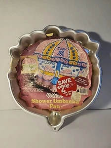 Wilton 1984 DUSCHSCHIRM Kuchenform Form #2105~2293 mit Einsatz & Anleitung - Bild 1 von 1