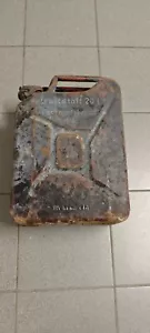 Bote de tanque Jerry Can de gas Wermacht alemán de la Segunda Guerra Mundial con fecha 1942 20 litros - Imagen 1 de 9