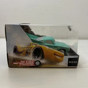 Disney Pixar Cars Flo Pull 'N' Race Die Cast Racing Car Pullback Action NEW - Picture 1 of 4