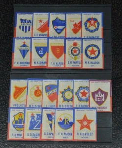 Matchbox labels Yugoslavia 1950s - FOOTBALL CLUBS lot - full set RARE - Bild 1 von 3