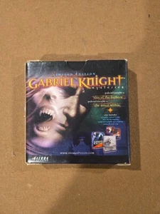 Limited Edition 'Gabriel Knight Mysteries' Windows PC 1998 Sierra Not Complete - Imagen 1 de 3