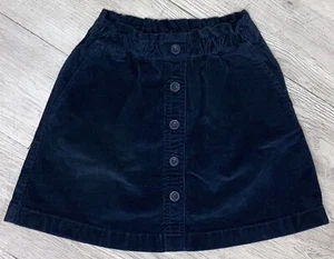 Crew Cuts Girls Navy Blue Corduroy Skirt With Pull On Elastic Waist Sz 8 - Picture 1 of 7