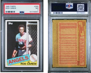 1985 TOPPS #300 ROD CAREW ANGELS PSA 7 NM 101748091 - Picture 1 of 1