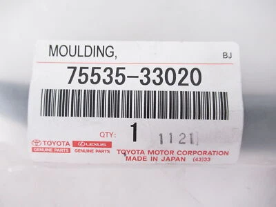 Moldura de parabrisas lateral de pasajero original OEM Lexus 75535-33020 13-18 ES300h 350 Foto 1 de 4