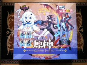 Genshin Impact 180 Trading Card Deluxe Booster Box Holo Anime TCG CCG Neu Sealed - Bild 1 von 4