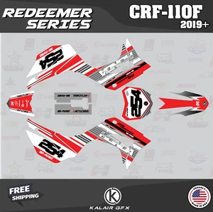Kit Gráficos para HONDA CRF110F CRF110 (2019-2024) Redentor - Rojo - Imagen 1 de 6