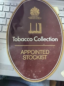 N.O.S. dunhill PIPES Tobacco STICK ON Label - 6 X 9.5 - Picture 1 of 2