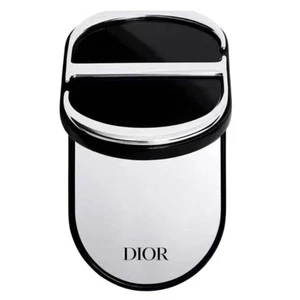 Dior CD Logo Dual Mirror Phone Ring Holder/Stand Silver & Black NIB - Picture 1 of 6