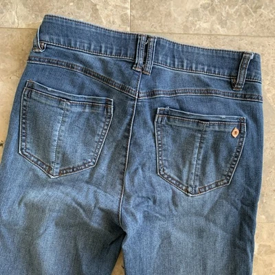 Democracy Jeans Womens 2 Blue Bootcut Leg Mid Rise Absolution Y2K Denim Stretch - Image 1 of 4