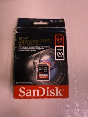 Tarjeta SanDisk 64 GB Extreme PRO SDXC USH-1 Foto 1 de 4
