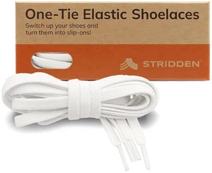 1 Pair One-Tie Elastic Flat Shoelaces for Sneakers Boots, Eco-Positive Stretc... - Picture 1 of 8