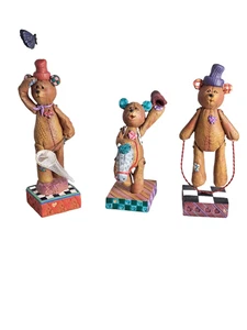 De colección. Lote de 3 estatuillas de oso de peluche de circo Jim Shore Enesco - SIN CAJAS - Imagen 1 de 4
