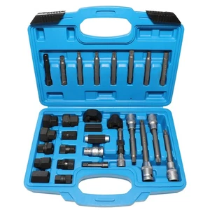 30 Piece Alternator Pulley Remove Install Tool Kit Free Wheeling Pulley Remov... - Picture 1 of 8