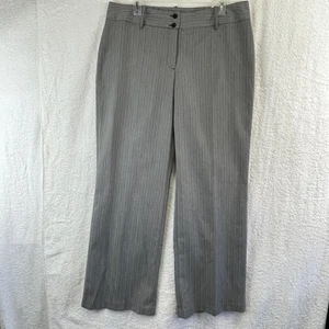 Pantalones Worthington Mujer 14 Gris Espiga Vestido Trabajo Calce Moderno Carrera - Imagen 1 de 15