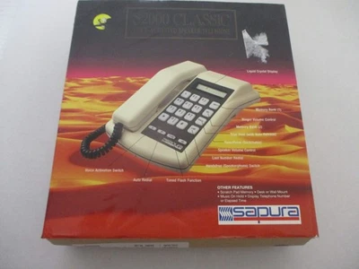 NUEVO TELÉFONO CON CABLE ACTIVADO POR VOZ S2000 CLÁSICO SAPURA Foto 1 de 4