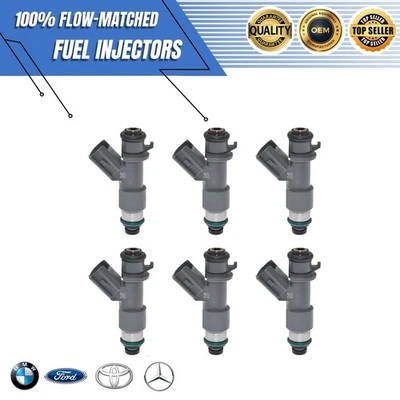 Оригинальный набор из 6 новых топливных форсунок Denso подходит для Honda Accord Crosstour 08–17 годов выпуска 3,5 л V6 - Изображение 1 из 4