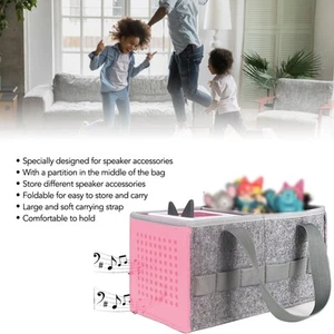 Rosa Tragbare Tragetasche Extra Space Filz Stofftasche Für Toniebox Player CU - Bild 1 von 23