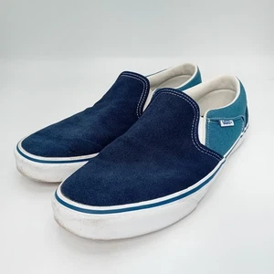 Vans Slip-on Trainers Size UK 9 Mens Blue FLT20-TT - Picture 1 of 10