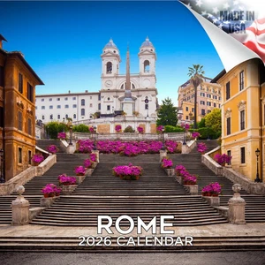 ROME Italy Wall Calendar 2026 Colosseum Landscape Scenic Photography Lover Gift - Picture 1 of 2