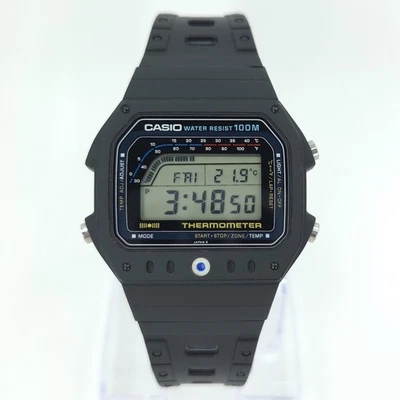NOS CASIO TS-1200 THERMOMETER 100M WR VINTAGE DIGITAL JAPAN 1983 - Image 1 of 4