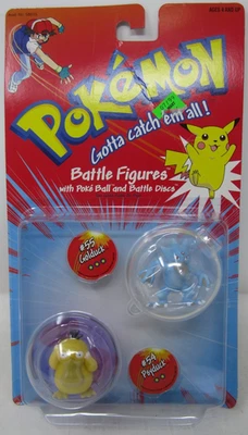 Hasbro 1999 Pokemon Psyduck & Golduck Battle Figures - Imagem 1 de 3