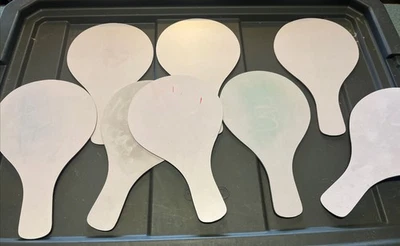 8 paletas de borrado en seco para el aula para grupos pequeños o evaluaciones rápidas para estudiantes Foto 1 de 2