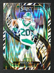 🌟 BREECE HALL - 2024 Panini Select Premier Level ZEBRA PRIZM SSP Case Hit #111 - Picture 1 of 2