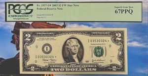 2003 2$ Minneapolis Star Note Fr#1937-l* PCGS 67 PPQ Super Gem - Picture 1 of 4