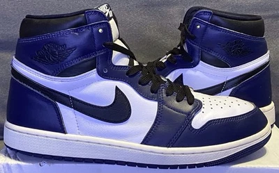 Nike Air Jordan 1 Retro Alto OG Medianoche Azul Marino Negro Blanco DZ5485-401 Hombres Talla 10 Foto 1 de 4