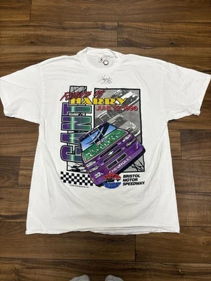 Autógrafo de colección Harry Gant Return To Bristol Nascar firmado talla XL 1996 Foto 1 de 4