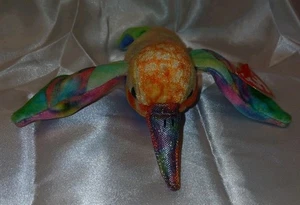 Peluche Ty Beanie Babies Nector Il Colibrì Nuovo - Foto 1 di 7