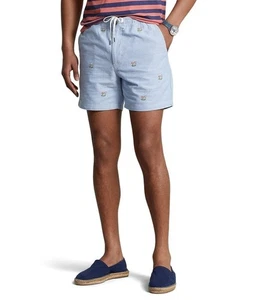 POLO RALPH LAUREN 6-Inch Polo Prepster Oxford Shorts Multi XL - Picture 1 of 4