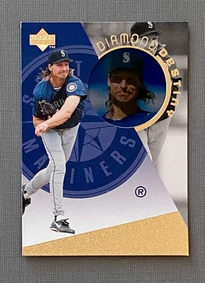 Upper Deck 1996 - Diamond Destiny Randy Johnson #DD37 Gold Clear Cell Salón de la fama. Foto 1 de 2