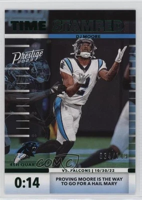 2023 Panini Prestige Time Stamped Xtra Points Green /149 DJ Moore #TS-10 - Image 1 of 2