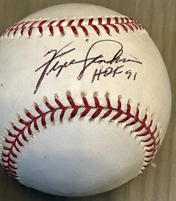 Fergie Jenkins Autograph Signed Baseball MLB Chicago Cubs Sweet-Spot HOF 91 - Image 1 of 4