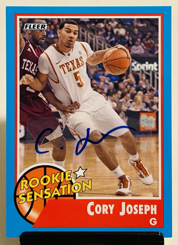Cory Joseph 2011-12 Fleer Retro Autographs Rookie Sensation Auto RC 🏀🔥✍️ - Image 1 of 3