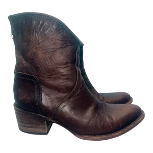 Freebird by Steven Peak Western Brown Leather Ankle Boot Women’s Sz 8 - Picture 1 of 6